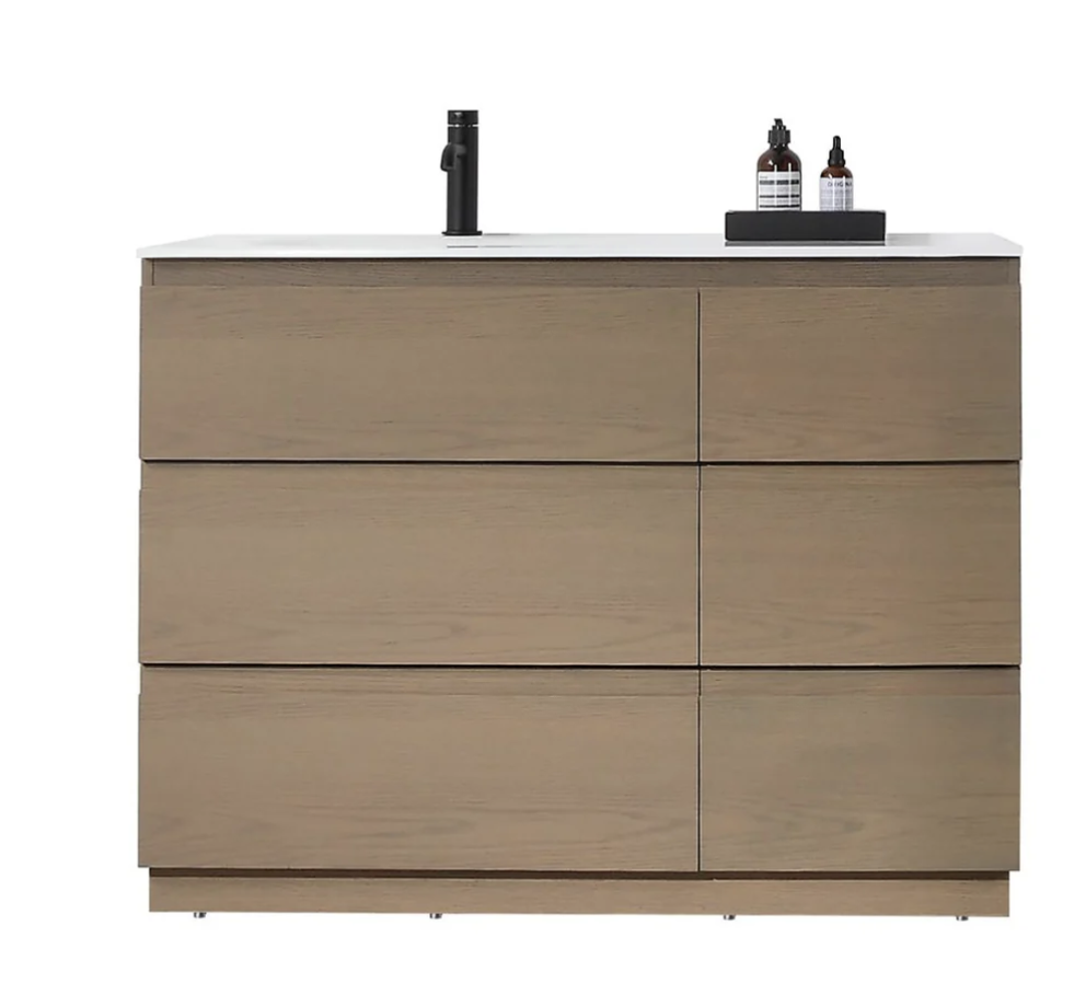 ROTHENBURG 42” GOLDEN OAK BATHROOM VANITY