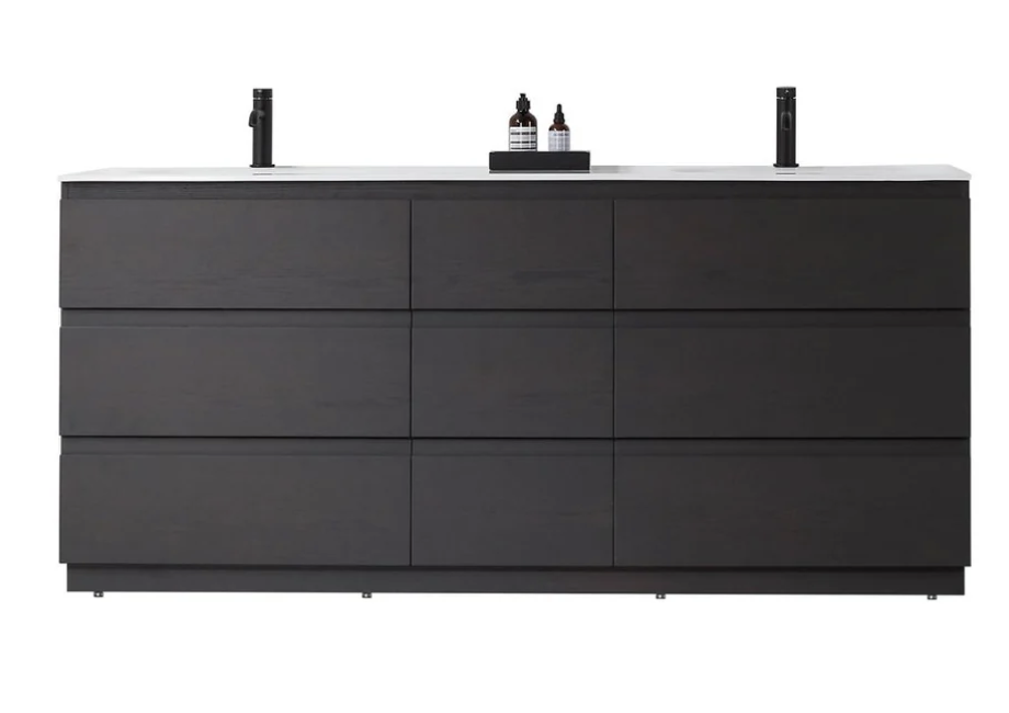 ROTHENBURG 72” CHARCOAL BATHROOM VANITY