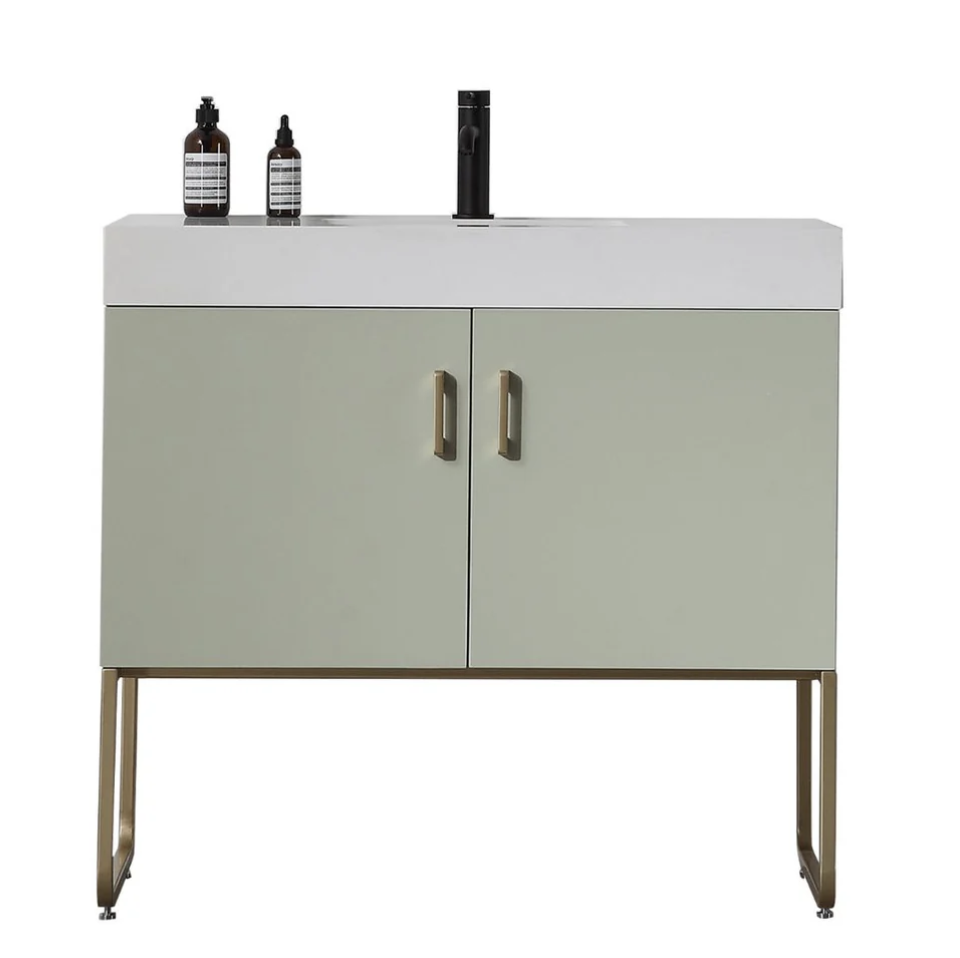 VEEMON 36” PINE MIST BATHROOM VANITY