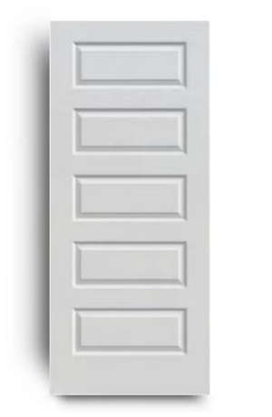 5-panel Slab Door Solid (80" height)