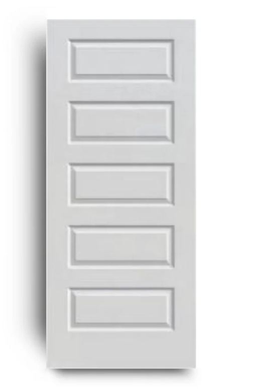 5-panel Slab Door Solid (80" height)