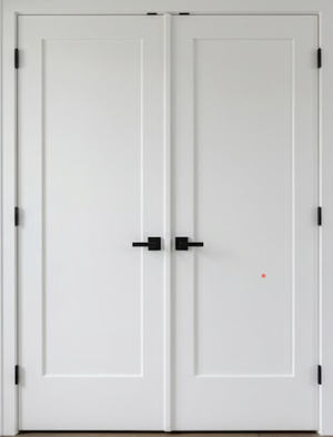 1-panel Moulded Shaker Double Door Solid (80" height)