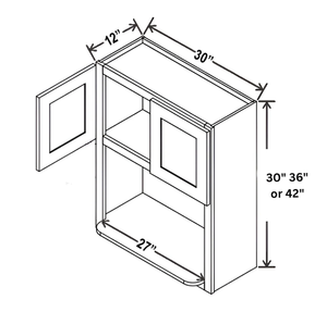 Sydney White- Microwave Wall Cabinet