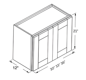 Sydney White- 21" H Double Door Wall Cabinet