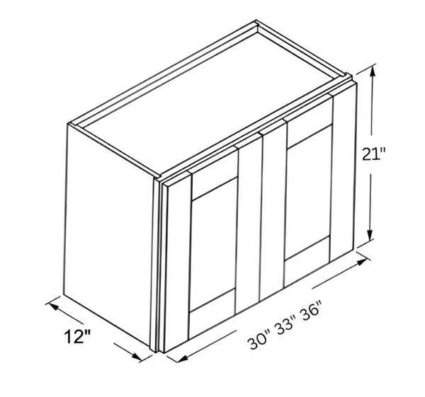 Sydney White- 21" H Double Door Wall Cabinet