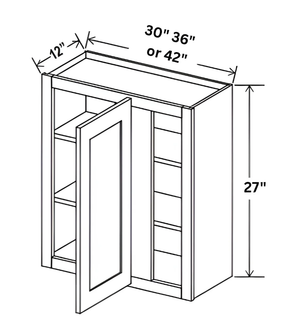 Sydney White- 27" Wall Blind Corner Cabinet