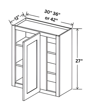 French Grey- 27" Wall Blind Corner Cabinet