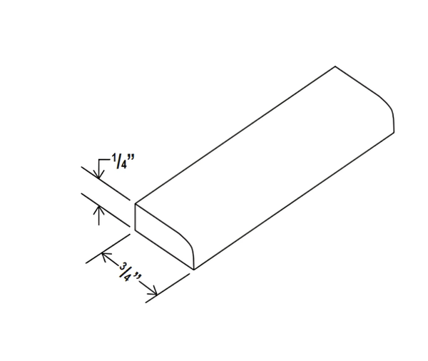Sydney White - Shoe Molding 3/4''W*96''H*1/4''D
