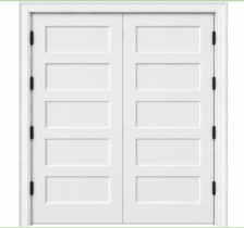 5-panel Solid Shaker Double Door (96" height)