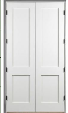 2-Panel Hollow Moulded Shaker Double Door (96" height)