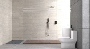 One-Piece 1.28 GPF Dual Flush Toilet White