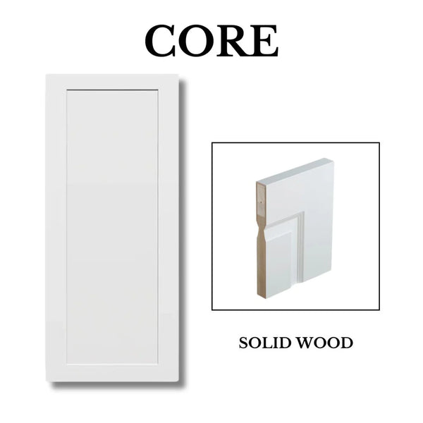 5-panel Prehung Solid Moulded Door (80"  height)