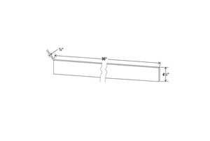 Sydney White - Toe Kick 8' Plywood - 96"W x 4 1/2"H x 1/8"D