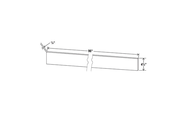 Sydney White - Toe Kick 8' Plywood - 96"W x 4 1/2"H x 1/8"D