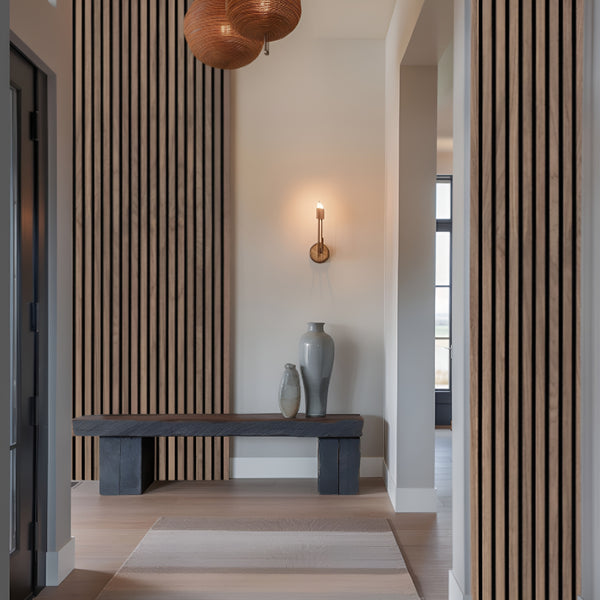Tawny Acoustic Wood Slat Panels (9.5X120)