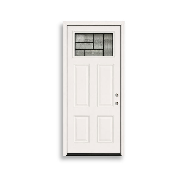 36 x 80 Top Blind Fiberglass Exterior Prehung Door