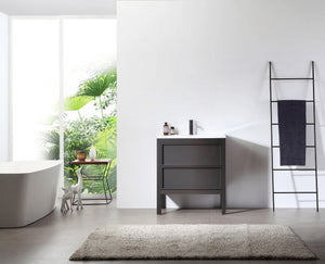 ANNECY 24" CHARCOAL BATHROOM VANITY