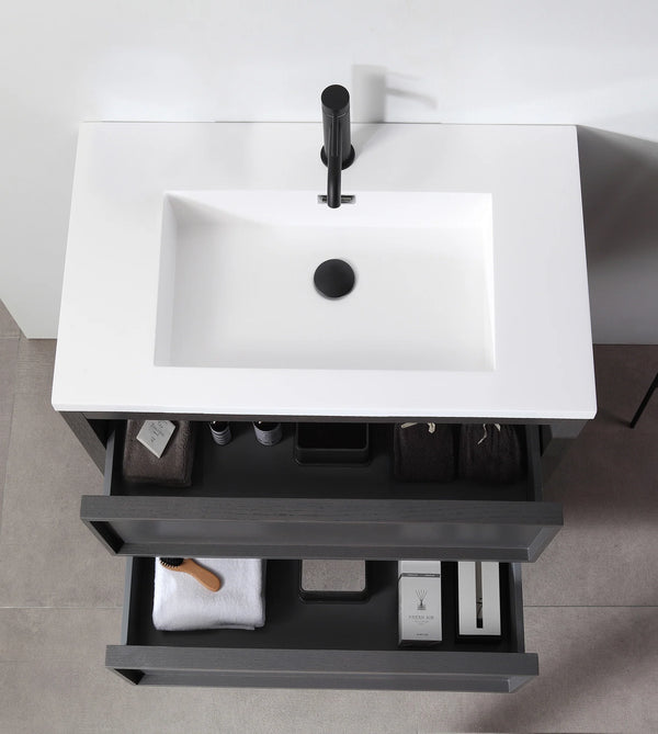 ANNECY 24" CHARCOAL BATHROOM VANITY