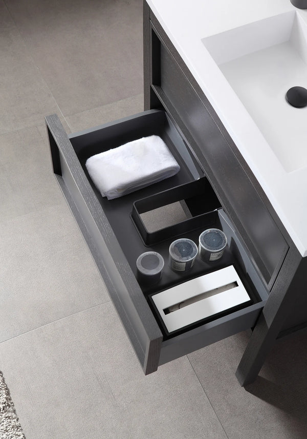 ANNECY 24" CHARCOAL BATHROOM VANITY