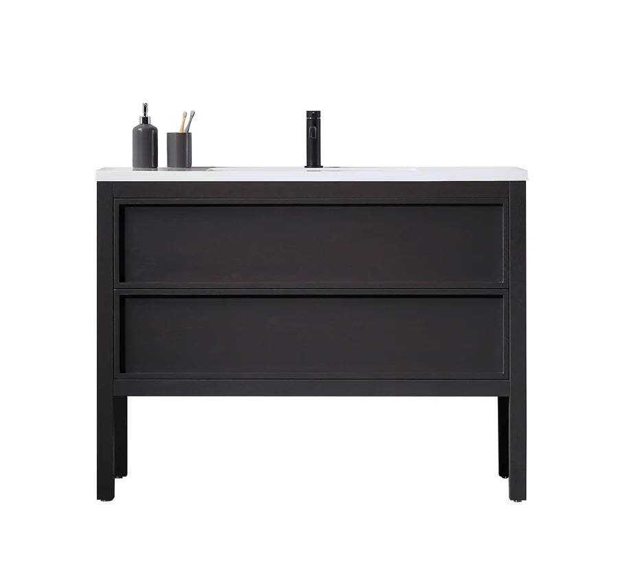 ANNECY 48" CHARCOAL OAK BATHROOM VANITY