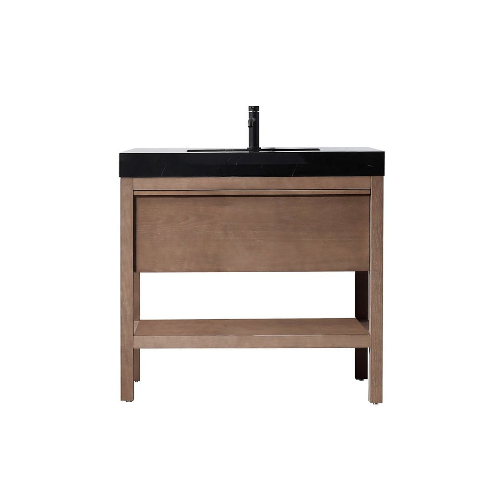 BIBURY 36" CHESTNUT OAK BATHROOM VANITY