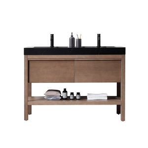BIBURY 48” CHESTNUT OAK BATHROOM VANITY