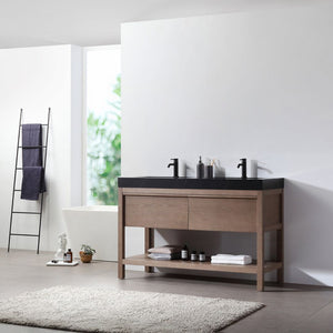 BIBURY 48” CHESTNUT OAK BATHROOM VANITY