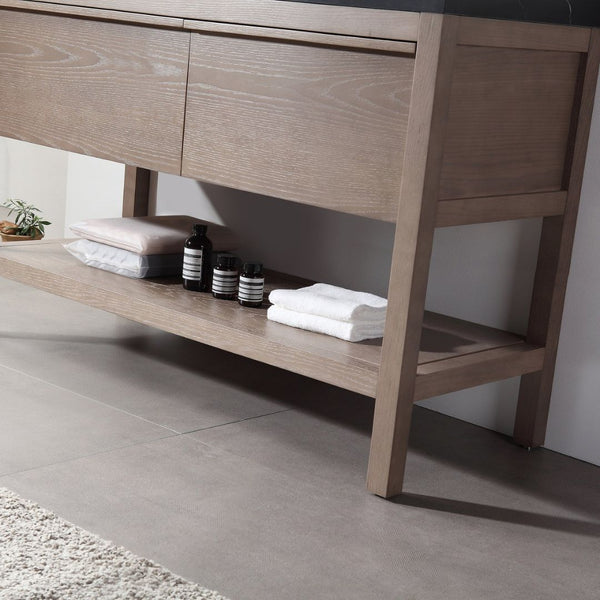 BIBURY 48” CHESTNUT OAK BATHROOM VANITY