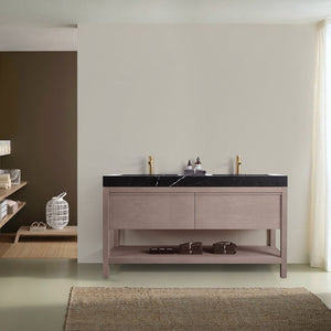 BIBURY 72" CHESTNUT OAK BATHROOM VANITY