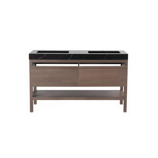 BIBURY 72" CHESTNUT OAK BATHROOM VANITY