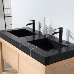 BIBURY 48” WHITEWASH OAK BATHROOM VANITY