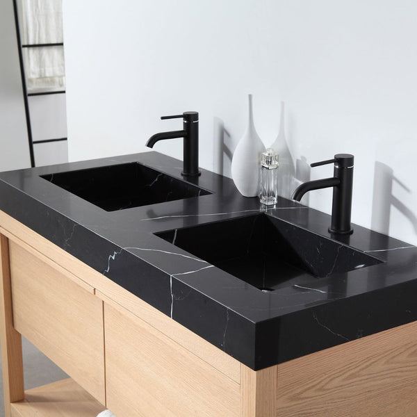 BIBURY 48” WHITEWASH OAK BATHROOM VANITY