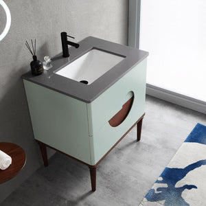 BURANO 30” ALOE GREEN BATHROOM VANITY