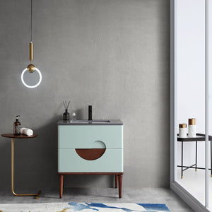 BURANO 30” ALOE GREEN BATHROOM VANITY