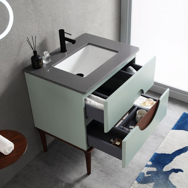 BURANO 30” ALOE GREEN BATHROOM VANITY