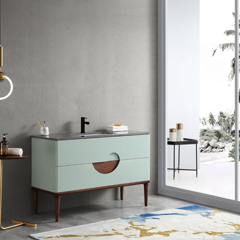 BURANO 48” ALOE GREEN BATHROOM VANITY