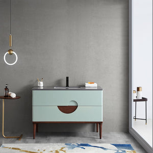 BURANO 48” ALOE GREEN BATHROOM VANITY