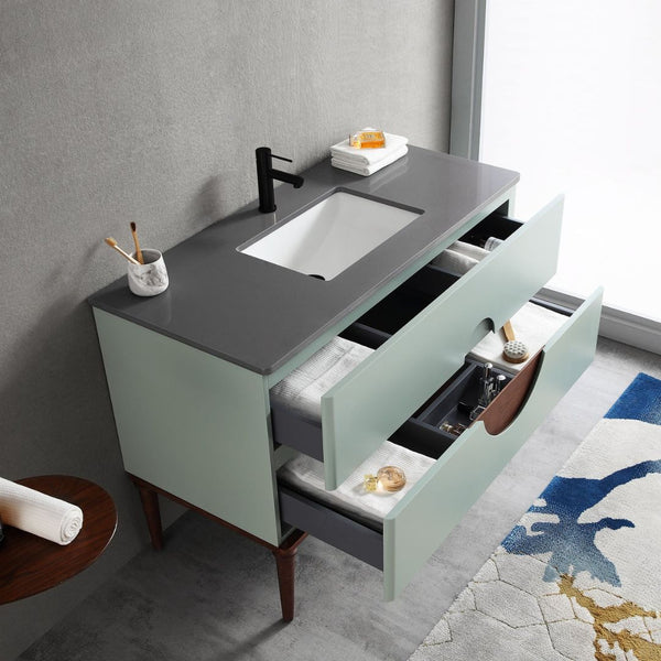 BURANO 48” ALOE GREEN BATHROOM VANITY