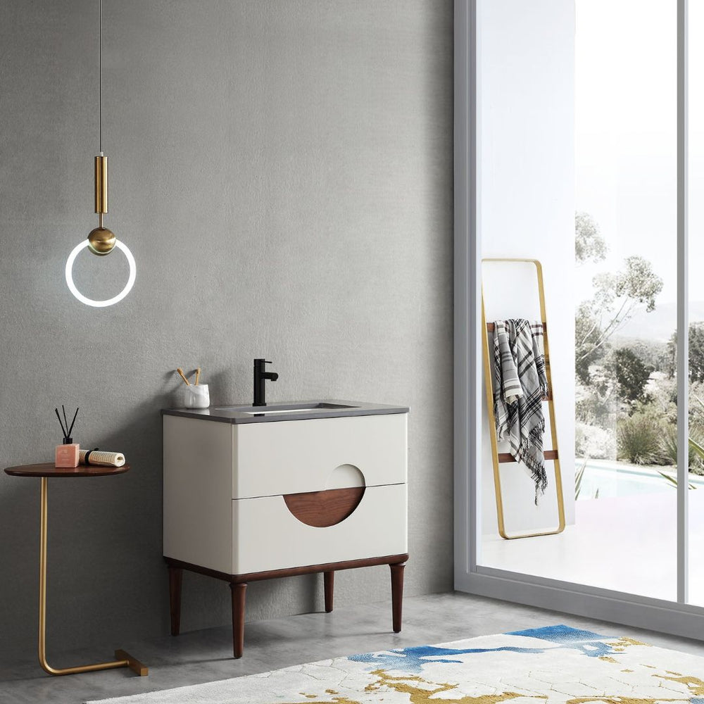 BURANO 30” BEIGE BATHROOM VANITY