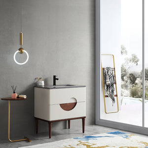 BURANO 30” BEIGE BATHROOM VANITY