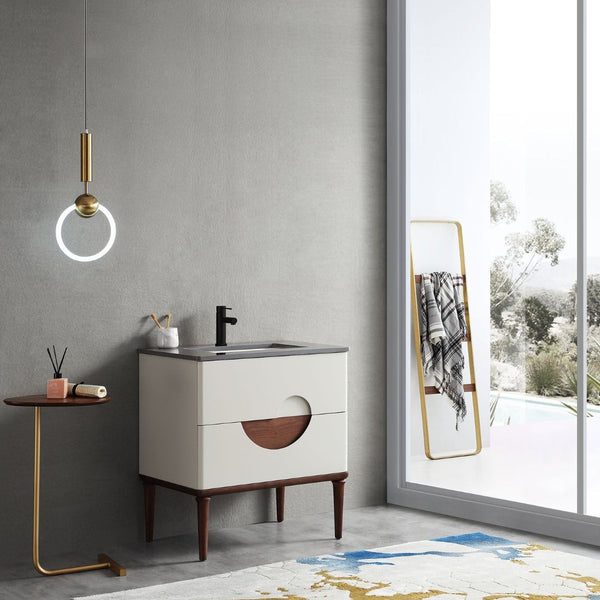 BURANO 30” BEIGE BATHROOM VANITY