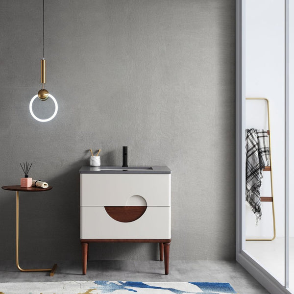 BURANO 30” BEIGE BATHROOM VANITY