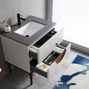 BURANO 30” BEIGE BATHROOM VANITY