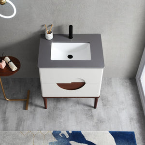 BURANO 30” BEIGE BATHROOM VANITY