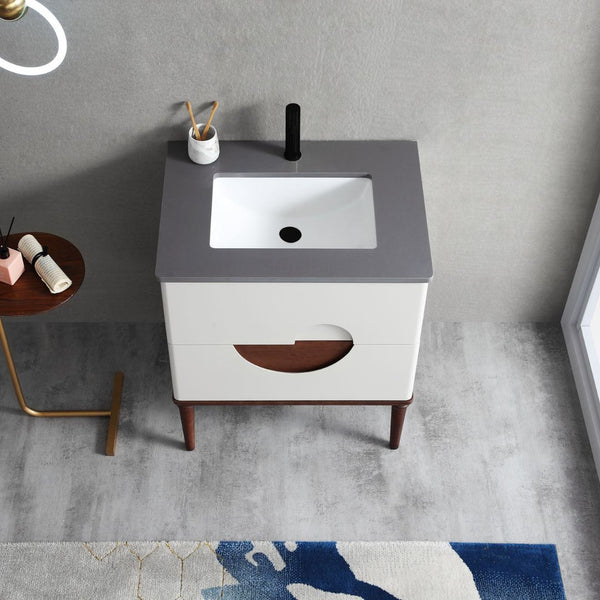 BURANO 30” BEIGE BATHROOM VANITY