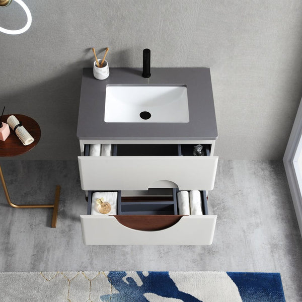 BURANO 30” BEIGE BATHROOM VANITY