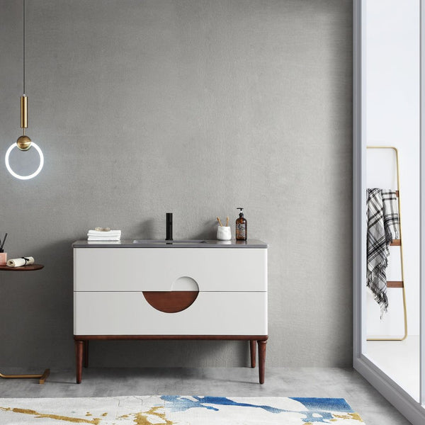 BURANO 48” BEIGE BATHROOM VANITY