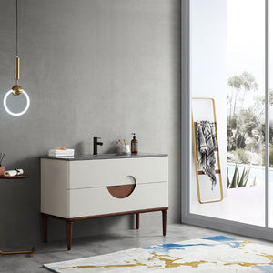 BURANO 48” BEIGE BATHROOM VANITY