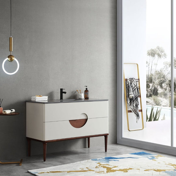 BURANO 48” BEIGE BATHROOM VANITY