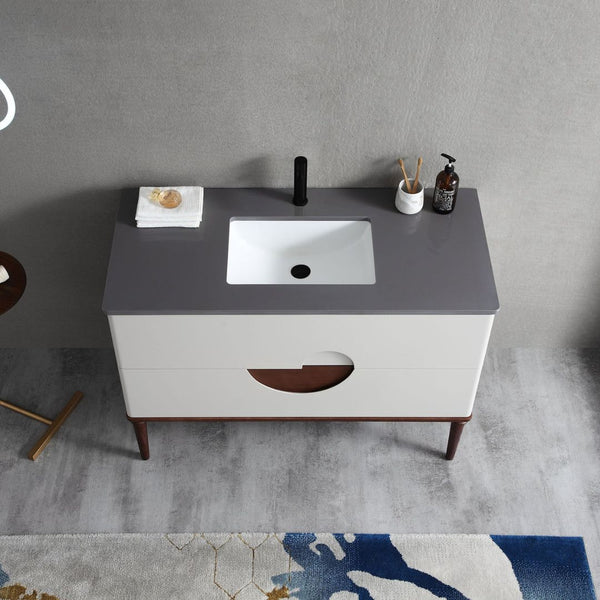 BURANO 48” BEIGE BATHROOM VANITY